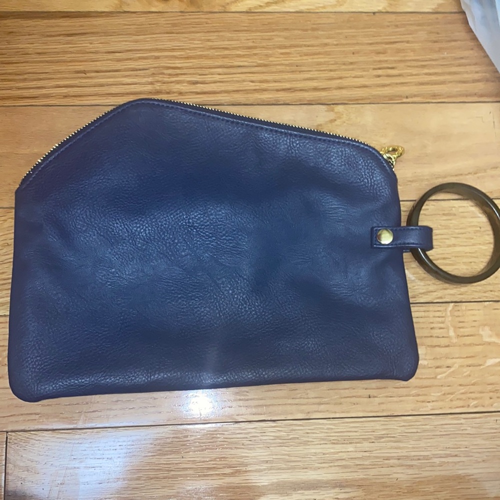 Navy blue mud pie clutch